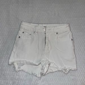 Superdown White Jean Shorts size 23